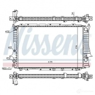 Радиатор охлаждения двигателя NISSENS 1217945 U3 QL66 5707286191730 60457 - Изображение 5