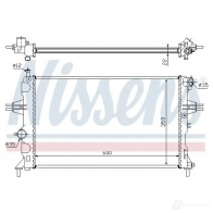 Радиатор охлаждения двигателя NISSENS 1219473 WI V93F 630041 5707286208438 - Изображение 6