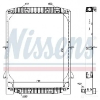 Радиатор охлаждения двигателя NISSENS 5707286199118 RRF8 O 1218713 61971A - Изображение 2