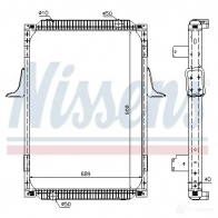 Радиатор охлаждения двигателя NISSENS 5707286213586 1219990 8BJL QR 63787A - Изображение 2