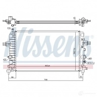 Радиатор охлаждения двигателя NISSENS 5707286208797 1219505 63028A 1X6L 67A - Изображение 6