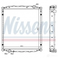 Радиатор охлаждения двигателя NISSENS 5707286207172 I D17C 62876A 1219357 - Изображение 2
