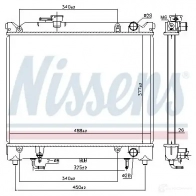 Радиатор охлаждения двигателя NISSENS 606692 O DZ30K1 1424560902 5707286473959 - Изображение 6