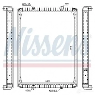 Радиатор охлаждения двигателя NISSENS 1220041 63848A RFC 62 5707286214248 - Изображение 2
