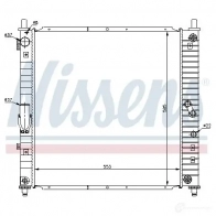 Радиатор охлаждения двигателя NISSENS 5707286197244 61643 1218469 R3 BBV - Изображение 2