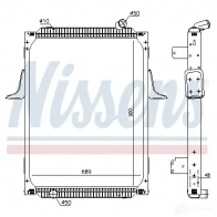 Радиатор охлаждения двигателя NISSENS 5707286389571 637892 B NO8X 1219997 - Изображение 2