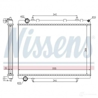 Радиатор охлаждения двигателя NISSENS 0V 2IM 5707286269361 1219817 63601 - Изображение 5