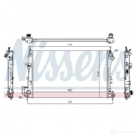 Радиатор охлаждения двигателя NISSENS 1219498 XHU 9M6 5707286208735 63024A - Изображение 5