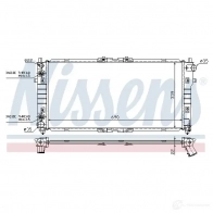 Радиатор охлаждения двигателя NISSENS 5707286269316 628953 77DS1 OC Mitsubishi Pajero 2 (V20) 1990 – 2001