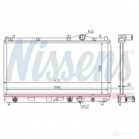 Радиатор охлаждения двигателя NISSENS 1218263 609941 Z CYC2NI 5707286194960 - Изображение 2