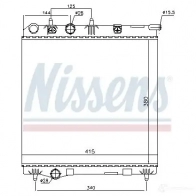 Радиатор охлаждения двигателя NISSENS MZ5RB UW 636002 1219809 5707286212411 - Изображение 5