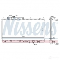 Радиатор охлаждения двигателя NISSENS WVV5 Q 624041 1219008 5707286202269 - Изображение 2