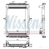 Радиатор охлаждения двигателя NISSENS 5707286271197 0 X3ZVQI 1219979 63785 - Изображение 2