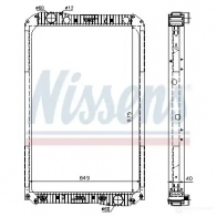 Радиатор охлаждения двигателя NISSENS 62571A LJ 2WF 5707286203501 1219120 - Изображение 2