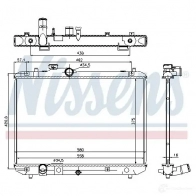 Радиатор охлаждения двигателя NISSENS 5707286230781 69400 1221646 4V3R F8S - Изображение 5