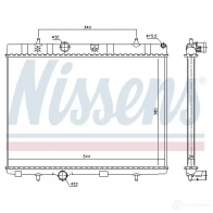 Радиатор охлаждения двигателя NISSENS 5707286212466 G 4O23U5 636007 1219814 - Изображение 5