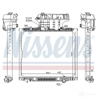 Радиатор охлаждения двигателя NISSENS X8 2TO 5707286207165 62875 1219351 - Изображение 2