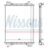 Радиатор охлаждения двигателя NISSENS 1220040 5707286280403 SJSO O8 638480 - Изображение 2