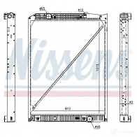 Радиатор охлаждения двигателя NISSENS 5707286206076 1219281 62791A H GSNY0 - Изображение 2