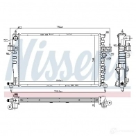 Радиатор охлаждения двигателя NISSENS X4UI 8 1219610 5707286412477 630802 - Изображение 2