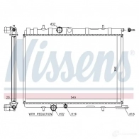 Радиатор охлаждения двигателя NISSENS 5707286212640 1219852 63694A PG4 4GR9 - Изображение 2