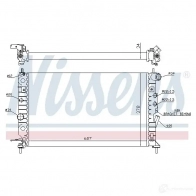 Радиатор охлаждения двигателя NISSENS 5707286208575 OWX 6V 63013A 1219484 - Изображение 2
