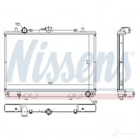 Радиатор охлаждения двигателя NISSENS I NMWJ 628978 5707286398313 1219394 - Изображение 2