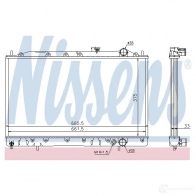 Радиатор охлаждения двигателя NISSENS C0 U5D 60625 1218049 5707286192638
