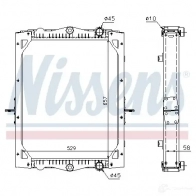 Радиатор охлаждения двигателя NISSENS 61443A 5707286196940 1218433 5X4 1XR - Изображение 2