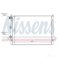 Радиатор охлаждения двигателя NISSENS M64 1KSX 67303 5707286227569 1221176 - Изображение 2