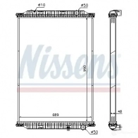 Радиатор охлаждения двигателя NISSENS 1219980 5707286347601 637850 QF PED4 - Изображение 2
