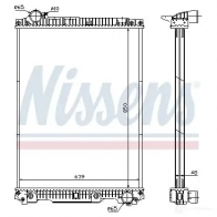 Радиатор охлаждения двигателя NISSENS 1219175 5707286204553 626570 PO 82G - Изображение 2