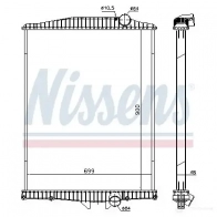 Радиатор охлаждения двигателя NISSENS 5707286271517 1220823 654630 3J AC9 - Изображение 2