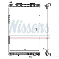 Радиатор охлаждения двигателя NISSENS 1219348 5707286207134 4JY YZ0P 628720 - Изображение 2