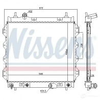 Радиатор охлаждения двигателя NISSENS 3QZ Y3B 1218271 61002 5707286195097 - Изображение 5