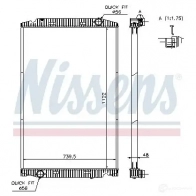 Радиатор охлаждения двигателя NISSENS 1219721 VP 1TO 63329A 5707286211285 - Изображение 2