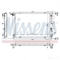 Радиатор охлаждения двигателя NISSENS 67040 RB 0PS1 1221061 5707286226609 - Изображение 2
