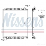 Радиатор охлаждения двигателя NISSENS 1219722 G0 Y1TX 5707286211360 63330A - Изображение 2