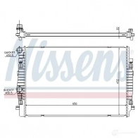 Радиатор охлаждения двигателя NISSENS 1220789 RHW6R 7 65304 5707286360259 - Изображение 5