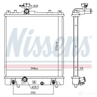Радиатор охлаждения двигателя NISSENS 5707286381469 1220268 A 5U8J 641763 - Изображение 2