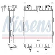 Радиатор охлаждения двигателя NISSENS R40TDZ 5 606645 1437706264 - Изображение 2