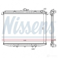 Радиатор охлаждения двигателя NISSENS 5707286199835 62070A 1218782 9YD3 TN - Изображение 2