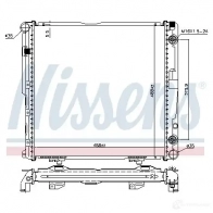 Радиатор охлаждения двигателя NISSENS 5707286209510 UWQ UE Opel Vectra (B) 2 Хэтчбек 1.7 TD (F68) 82 л.с. 1995 – 1998 63081