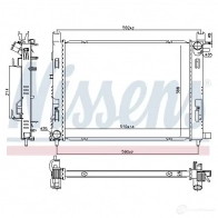 Радиатор охлаждения двигателя NISSENS OIAHNP N 1437935133 606760