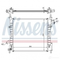 Радиатор охлаждения двигателя NISSENS 62022A 5707286199385 26DY 2 1218744 - Изображение 2