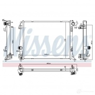 Радиатор охлаждения двигателя NISSENS 1437934768 606761 OXBPIE U