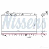 Радиатор охлаждения двигателя NISSENS J 7QC7YF 606666 1437690376 - Изображение 5