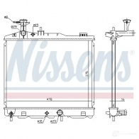 Радиатор охлаждения двигателя NISSENS 5707286380905 68187 39NE X1D 1221452 - Изображение 2