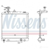 Радиатор охлаждения двигателя NISSENS 1219810 A 91WVF 5707286212428 636003