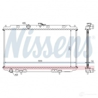Радиатор охлаждения двигателя NISSENS U78EH PK 5707286227811 67346A 1221185 - Изображение 2